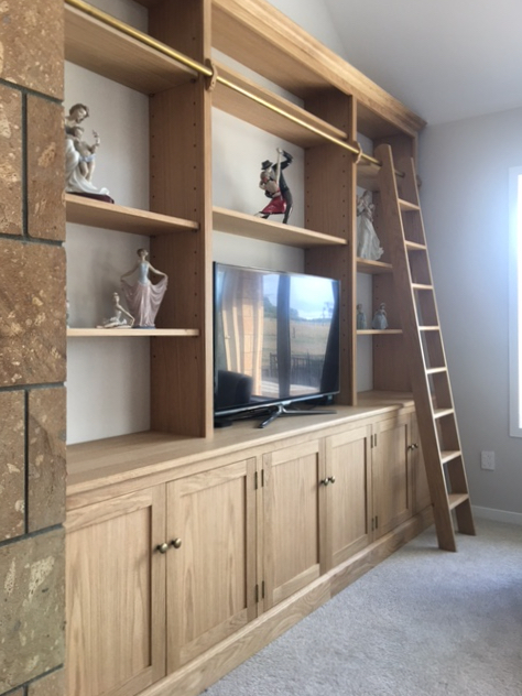 Blond Oak Bookcase